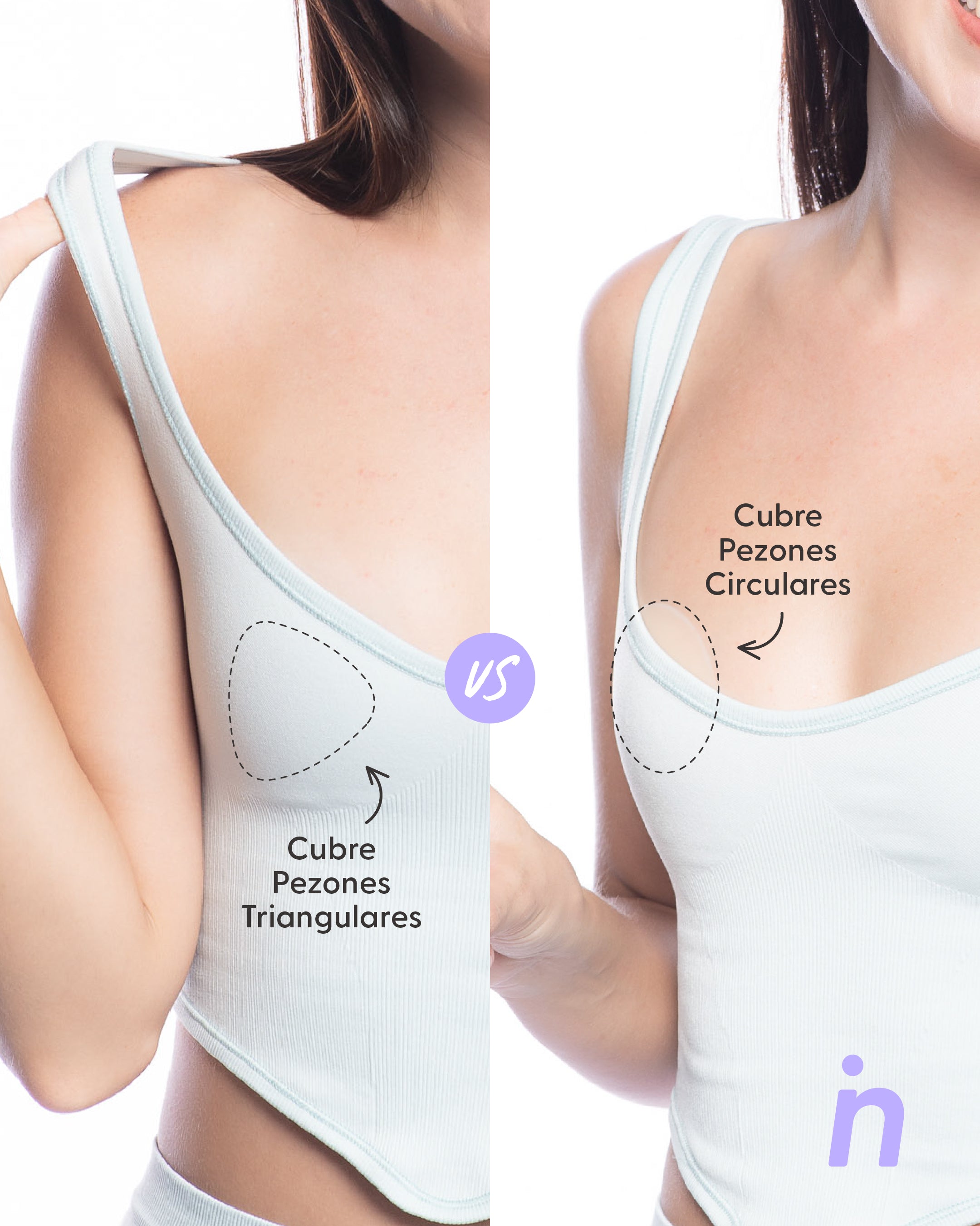 Kit Cubre pezones  Sin Adhesivo + Triangular | Nipskin®