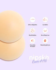 PLUS-Bare it All Nipple Covers - Cubre Pezones Circulares de Silicona Reutilizables