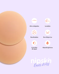 PLUS-Bare it All Nipple Covers - Cubre Pezones Circulares de Silicona Reutilizables