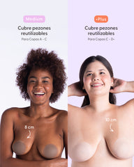 PLUS-Bare it All Nipple Covers - Cubre Pezones Circulares de Silicona Reutilizables