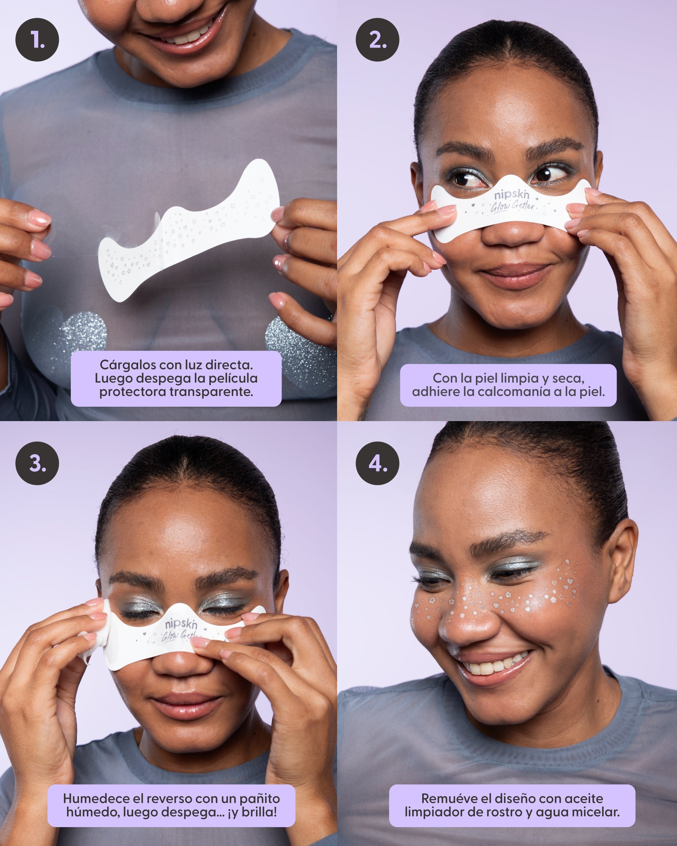 Calcomanías que Brillan en la Oscuridad para Rostro y Cuerpo, Glow Getter – Nipskin®
