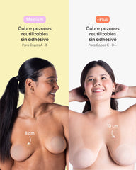 Kit Cubre pezones  Sin Adhesivo + Triangular | Nipskin®