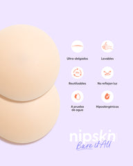 PLUS-Bare it All Nipple Covers - Cubre Pezones Circulares de Silicona Reutilizables