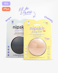 Kit Cubre pezones  Sin Adhesivo + Cubre pezón Negro | Nipskin®