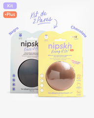 Kit Cubre pezones  Sin Adhesivo + Cubre pezón Negro | Nipskin®