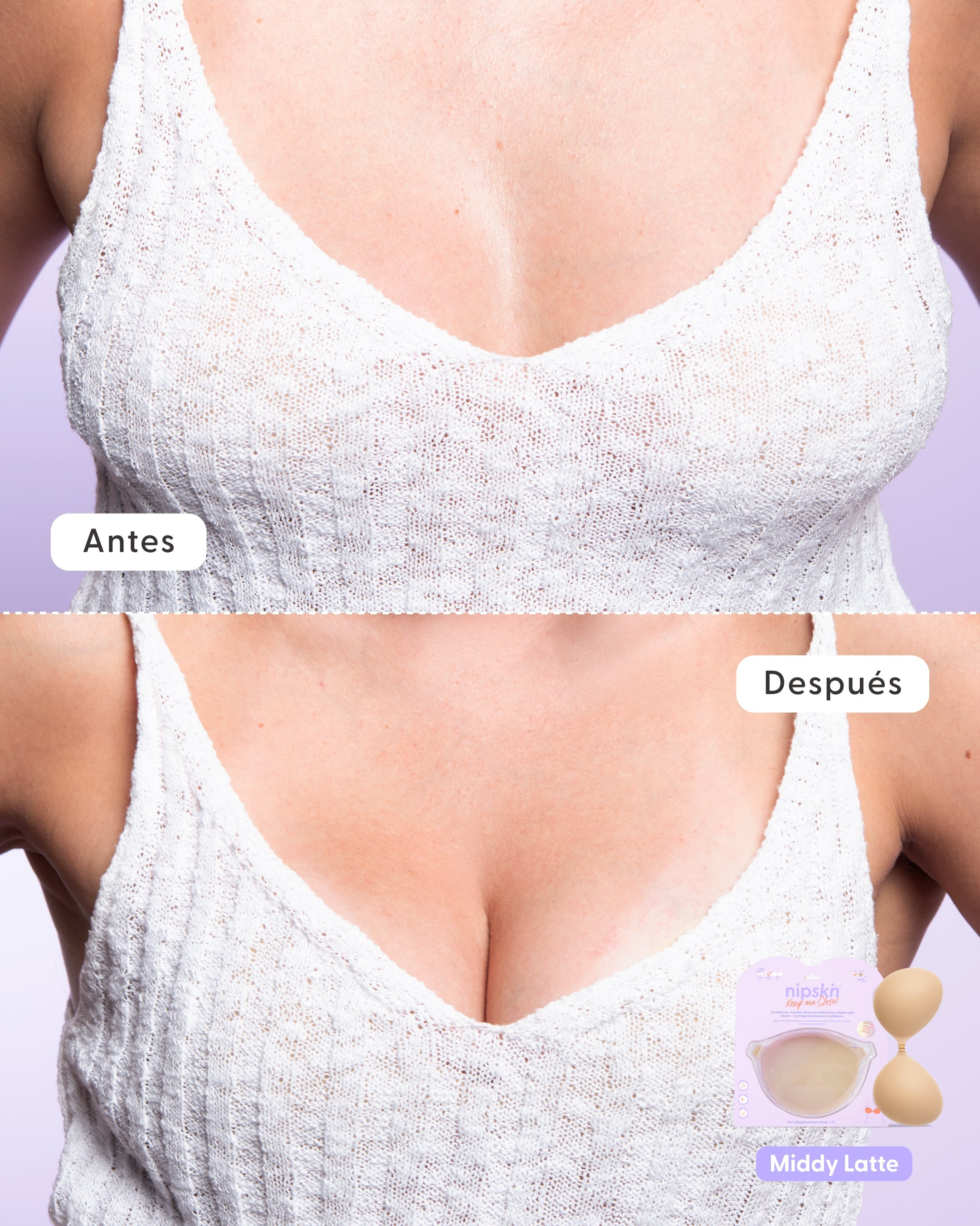 Brasier Invisible Adhesivo de Silicona, Keep Me Close - Nipskin®