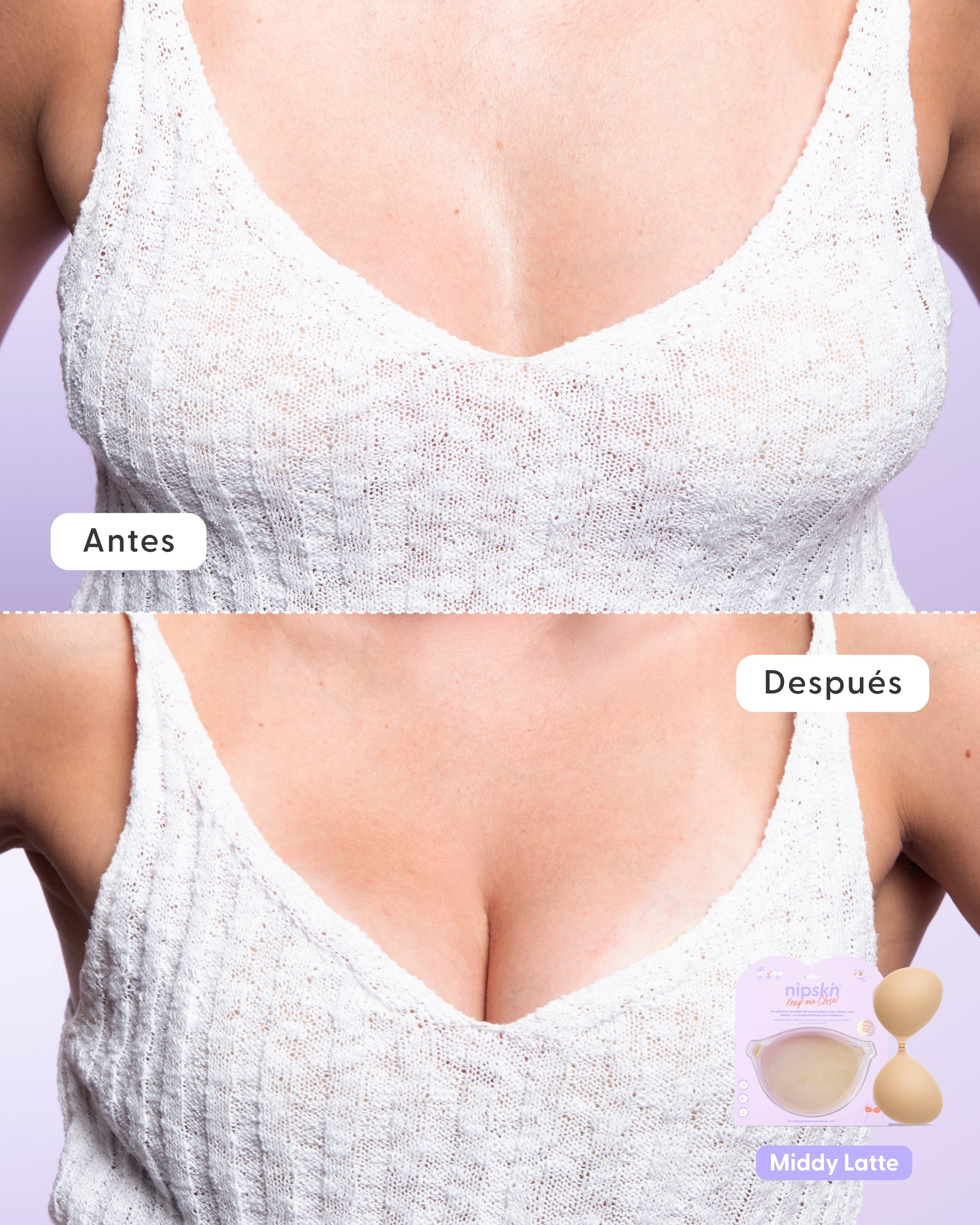 Brasier Invisible Adhesivo de Silicona, Keep Me Close - Nipskin®