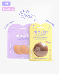 Kit Cubre pezones  Sin Adhesivo + Cubre pezones Senos Pequeños | Nipskin®