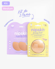 Kit Cubre pezones  Sin Adhesivo + Cubre pezones Senos Pequeños | Nipskin®