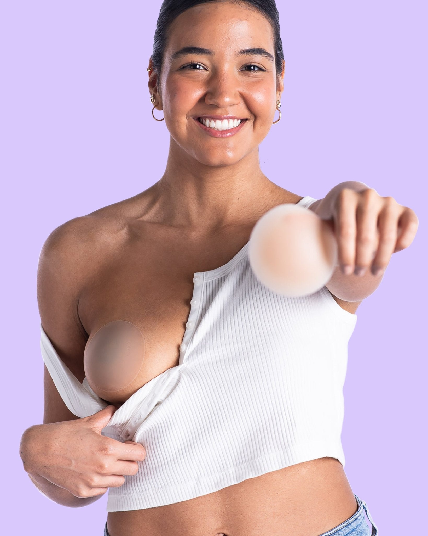 Bare it All Nipple Covers M - Cubre Pezones Circulares de Silicona Reutilizables Medium - Nipskin