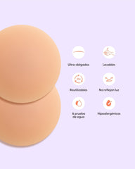 Bare it All Nipple Covers M - Cubre Pezones Circulares de Silicona Reutilizables Medium - Nipskin