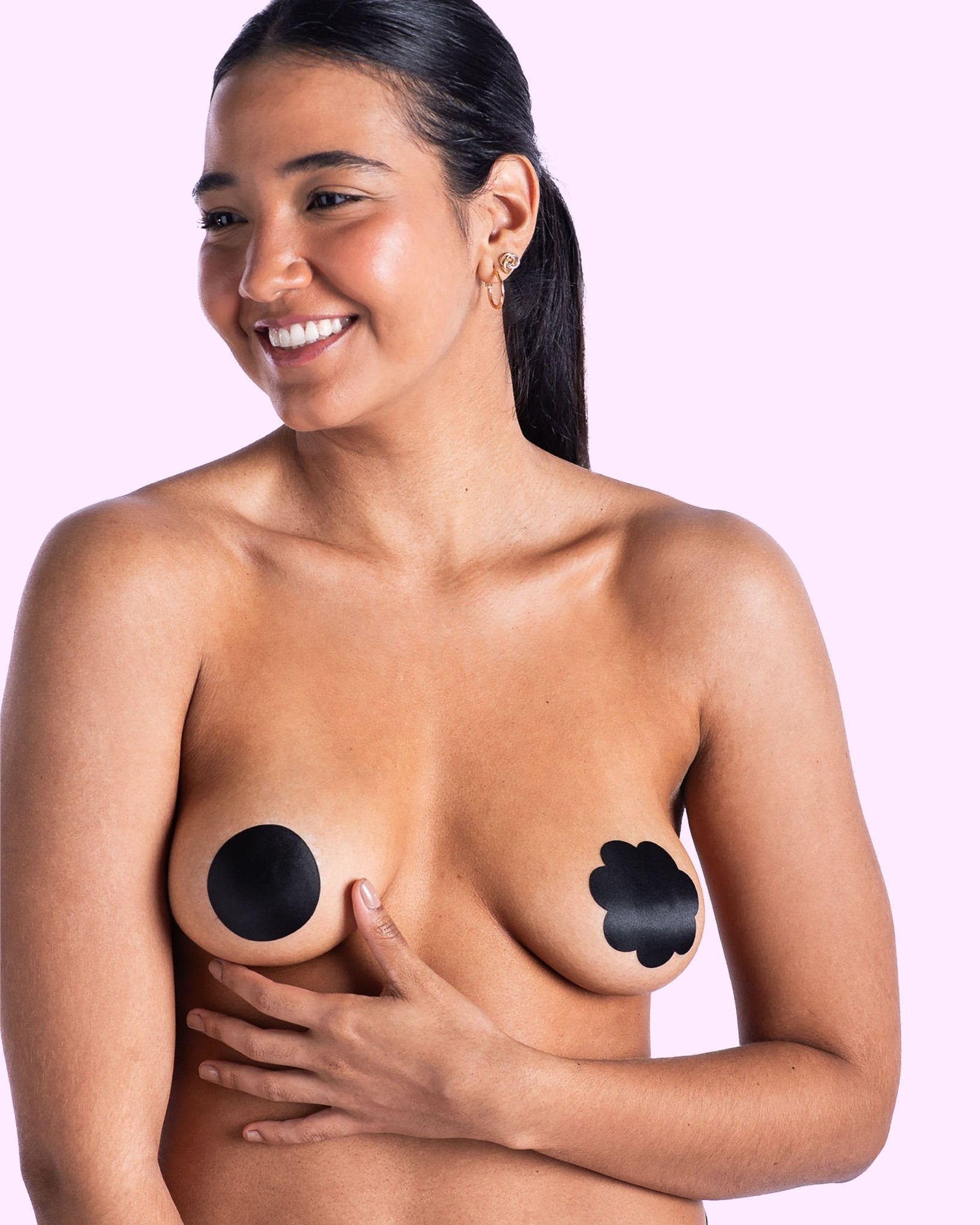 Black surprise me - Stickers para cubrir los pezones de un solo uso - Nipskin CR