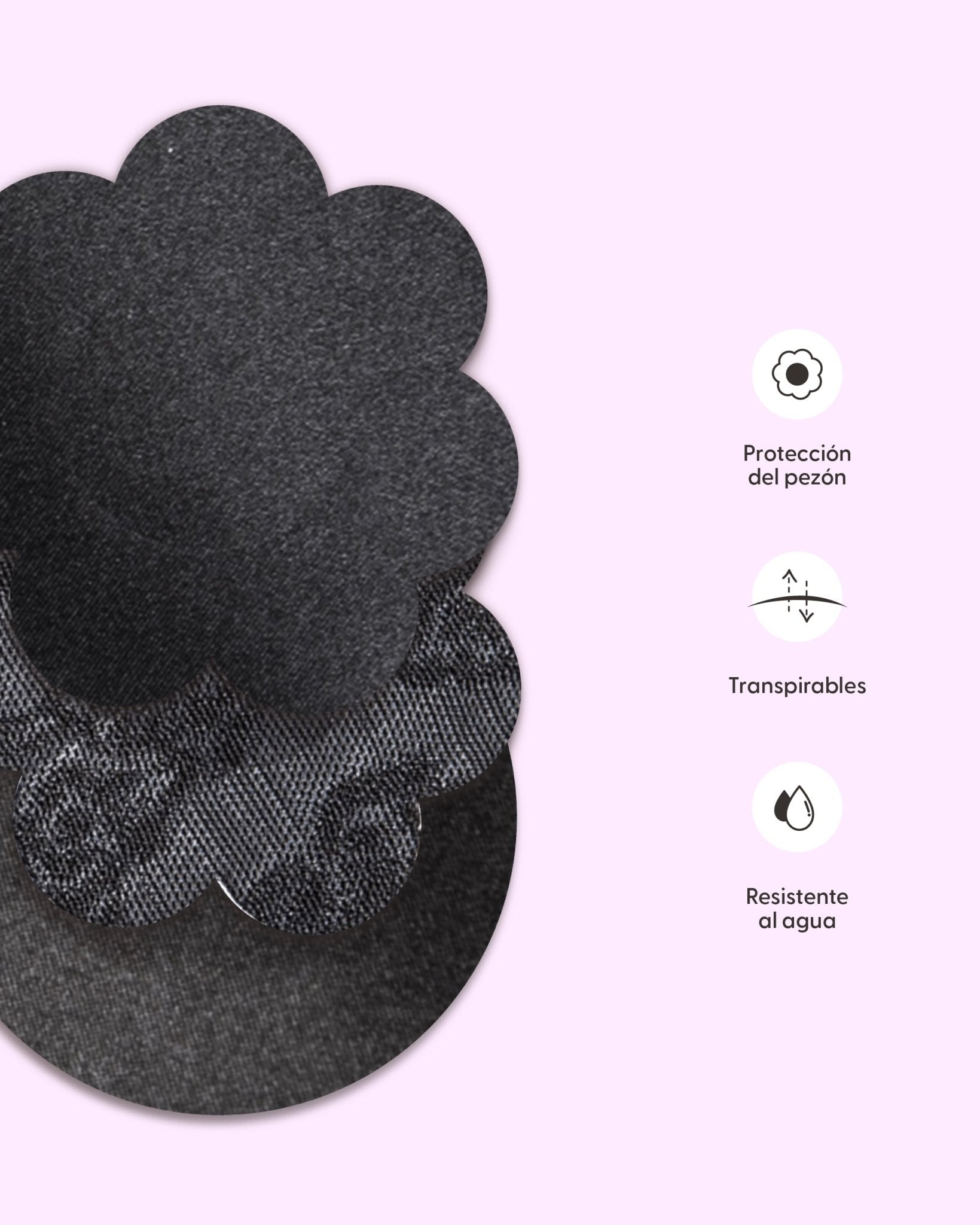 Black surprise me - Stickers para cubrir los pezones de un solo uso - Nipskin CR