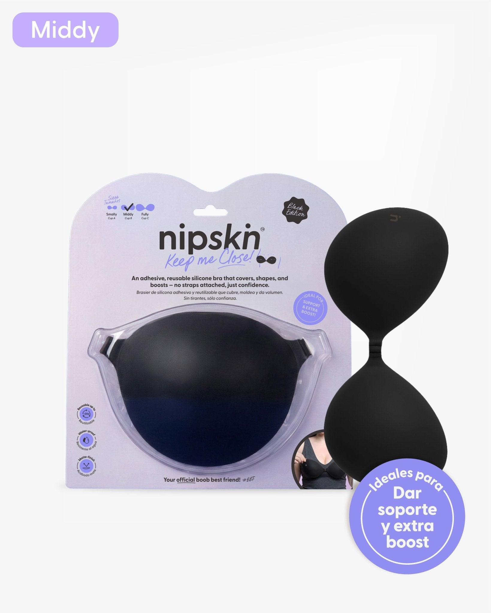 Brasier Invisible Adhesivo de Silicona, Keep Me Close - Nipskin® - Nipskin CR