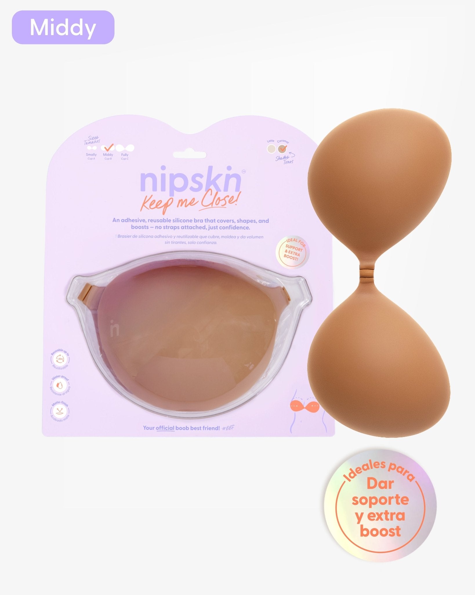 Brasier Invisible Adhesivo de Silicona, Keep Me Close - Nipskin® - Nipskin CR