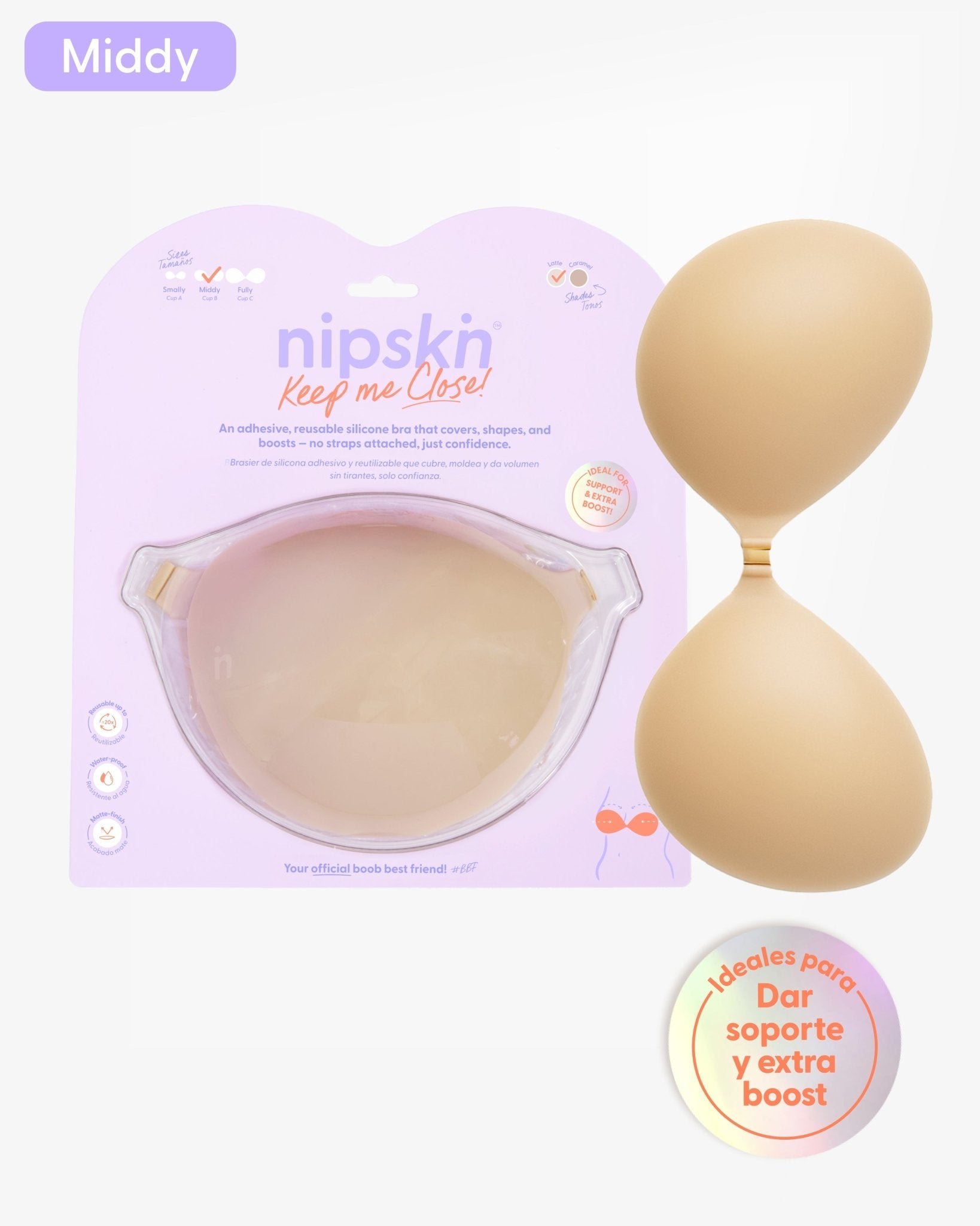 Brasier Invisible Adhesivo de Silicona, Keep Me Close - Nipskin® - Nipskin CR