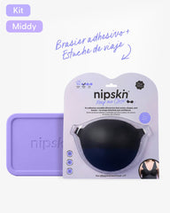 Brasier Invisible Adhesivo de Silicona Negro más Estuche - Nipskin® - Nipskin CR