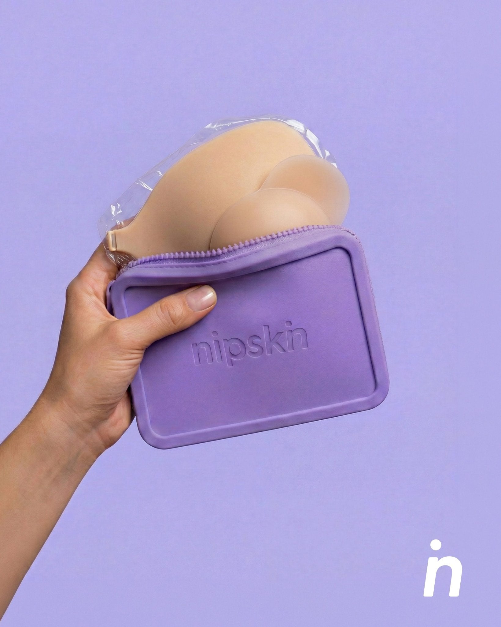 Brasier Invisible Adhesivo de Silicona Negro más Estuche - Nipskin® - Nipskin CR