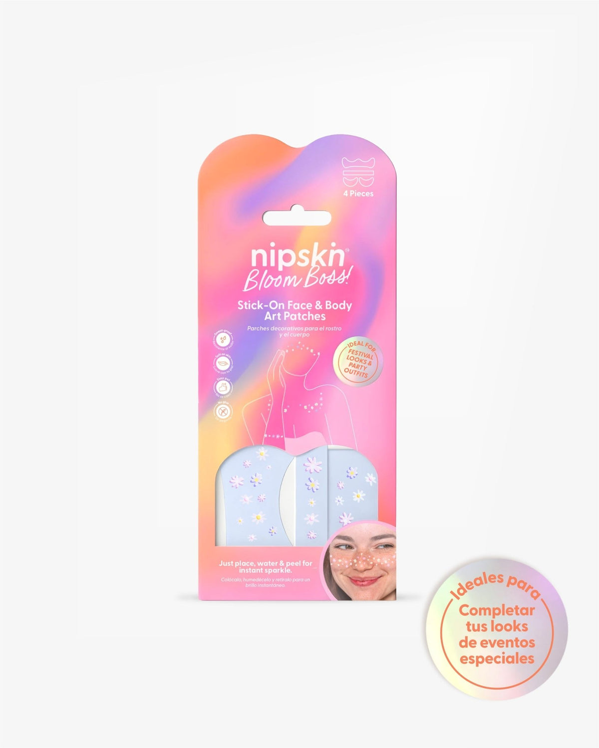 Calcomanías Florales Mate para Rostro y Cuerpo, Bloom Boss – Nipskin® - Nipskin CR