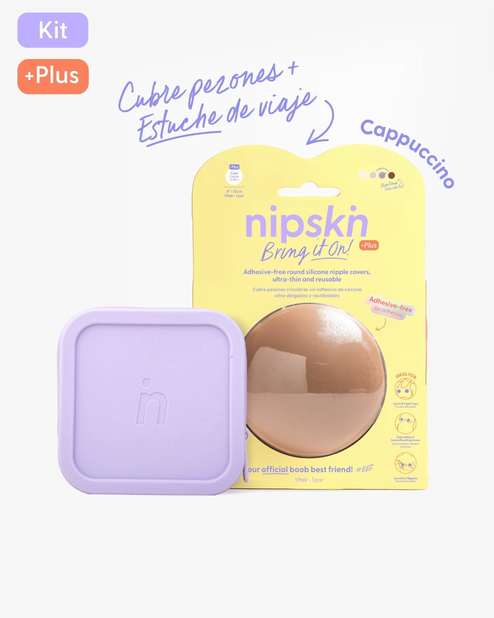 Cubre pezones Sin Adhesivo de silicona más Estuche, Bring It On | Nipskin® - Nipskin CR
