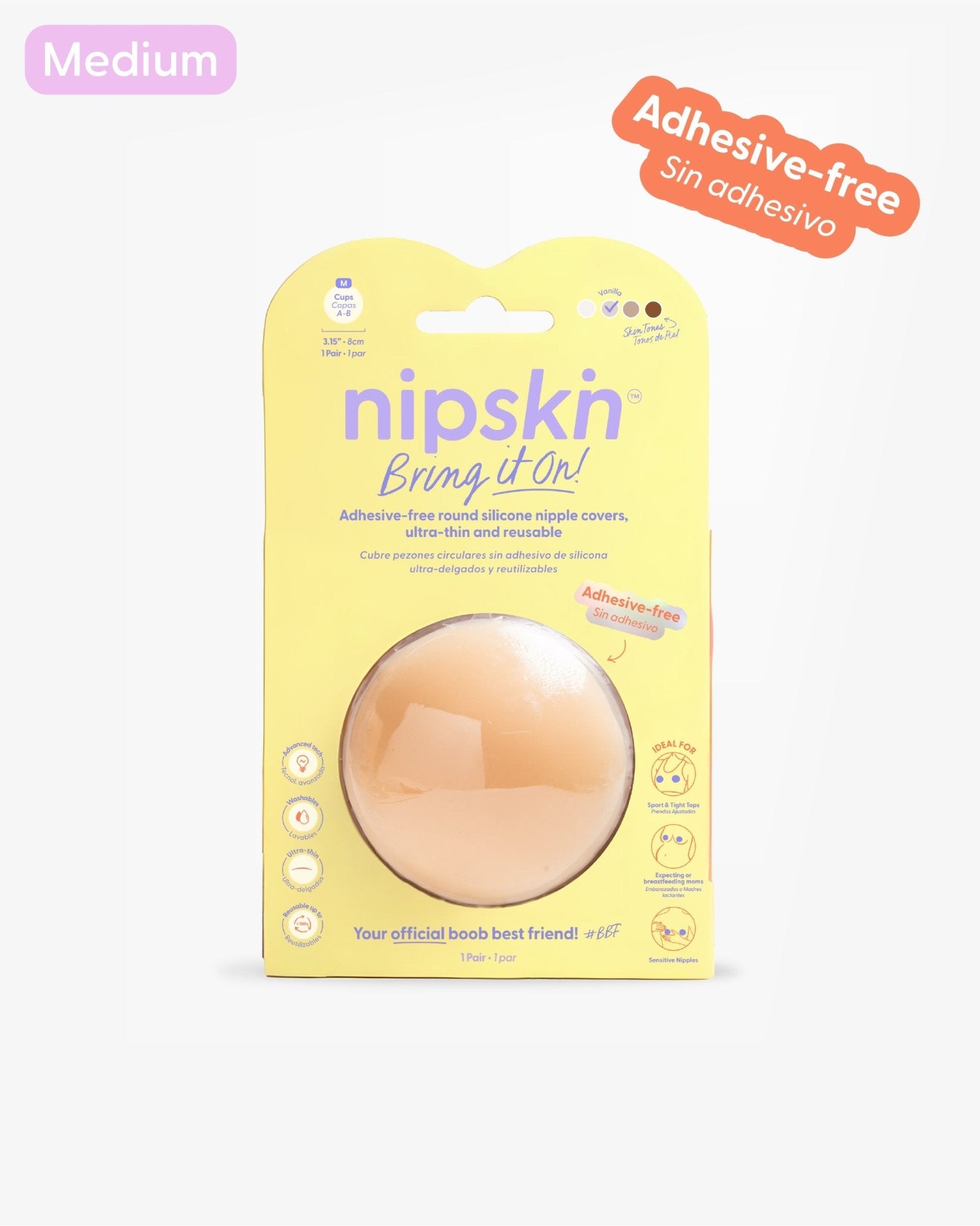 Cubre pezones Sin Adhesivo Reutilizables, Bring It On | Nipskin® - Nipskin CR