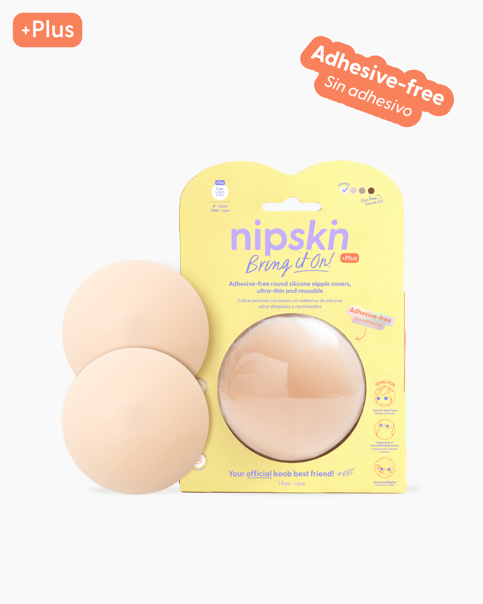 Cubre pezones Sin Adhesivo Reutilizables, Bring It On | Nipskin® - Nipskin CR