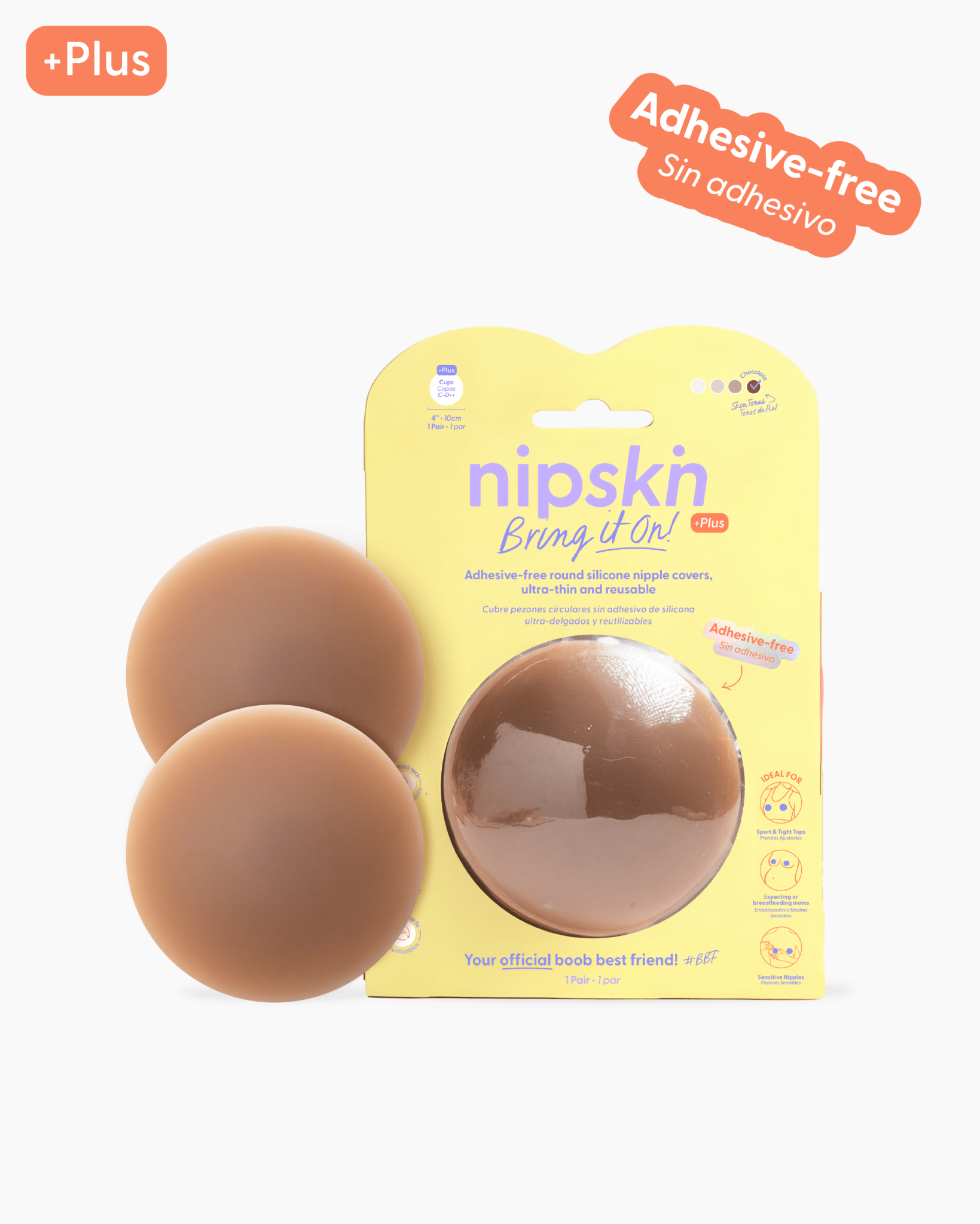 Cubre pezones Sin Adhesivo Reutilizables, Bring It On | Nipskin® - Nipskin CR