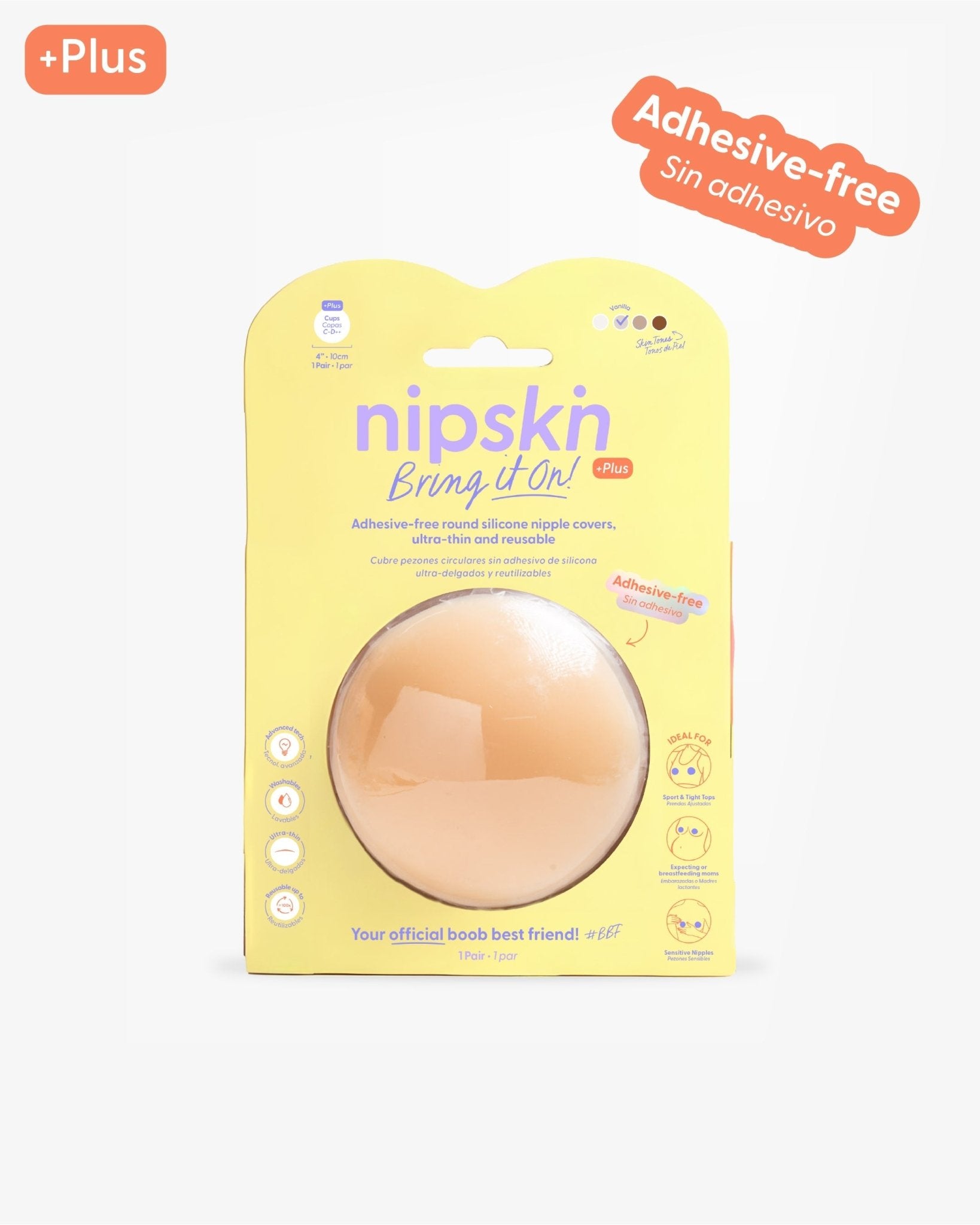 Cubre pezones Sin Adhesivo Reutilizables, Bring It On | Nipskin® - Nipskin CR