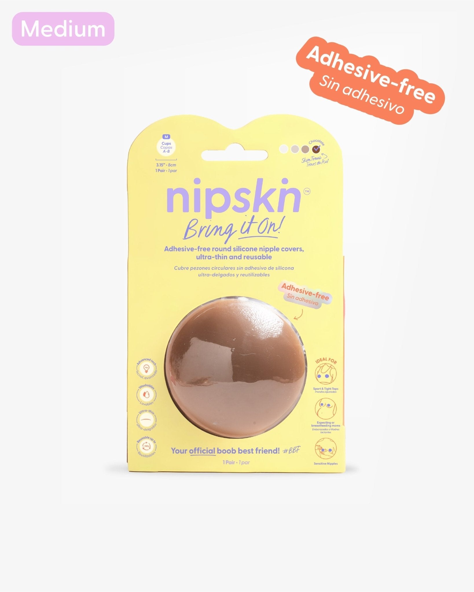 Cubre pezones Sin Adhesivo Reutilizables, Bring It On | Nipskin® - Nipskin CR