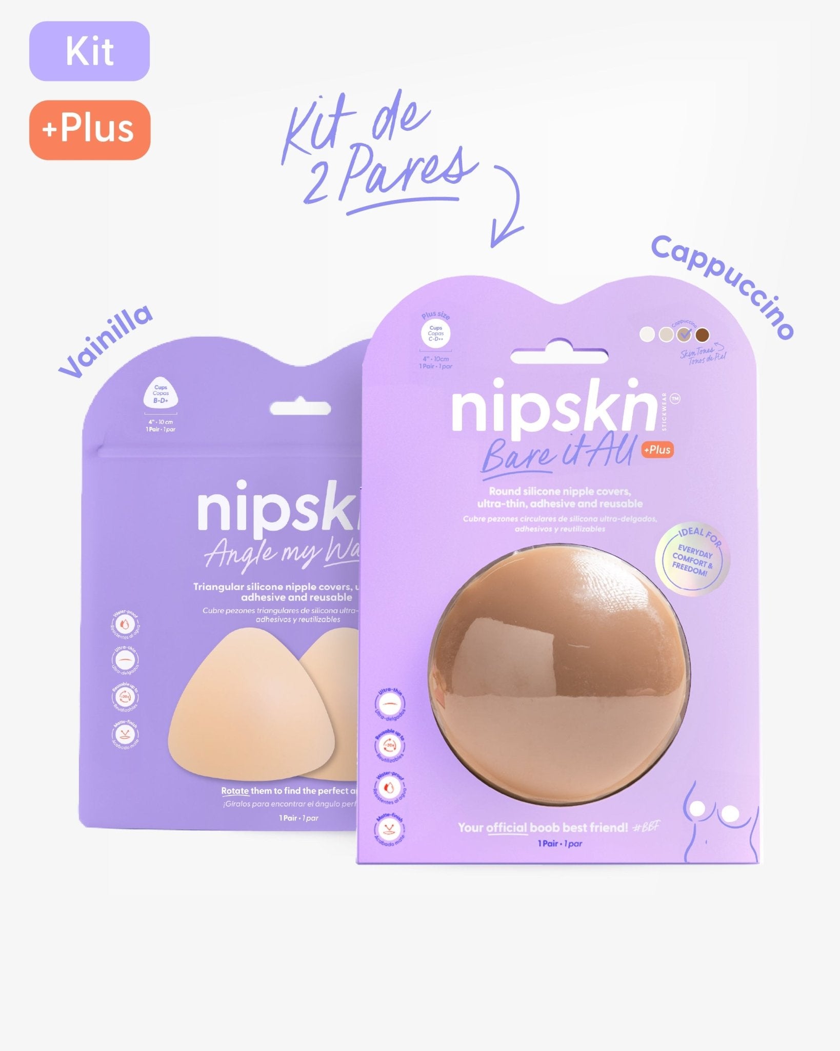 Kit Básico x2 Cubre Pezones Adhesivos Nipskin® - Nipskin CR