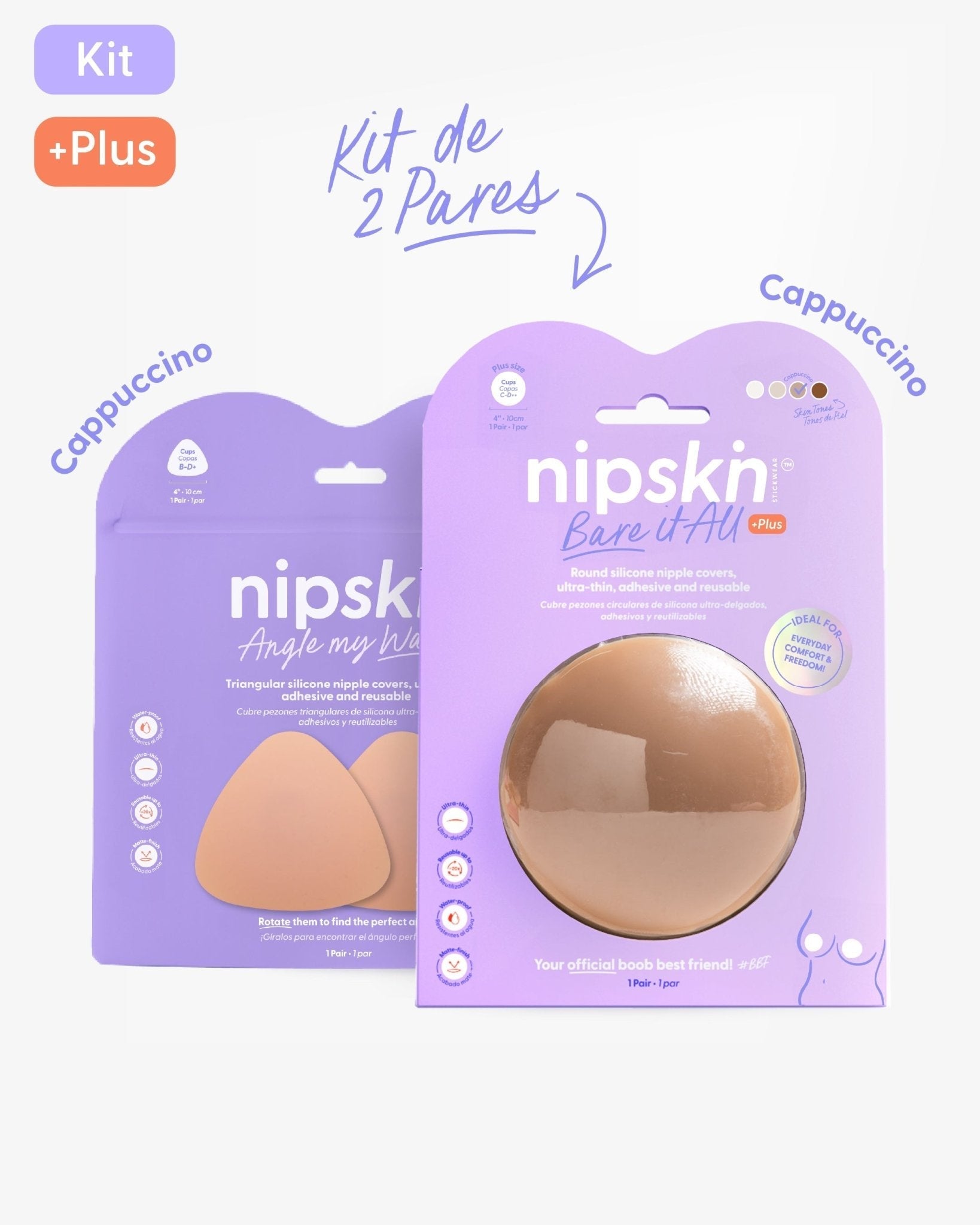 Kit Básico x2 Cubre Pezones Adhesivos Nipskin® - Nipskin CR