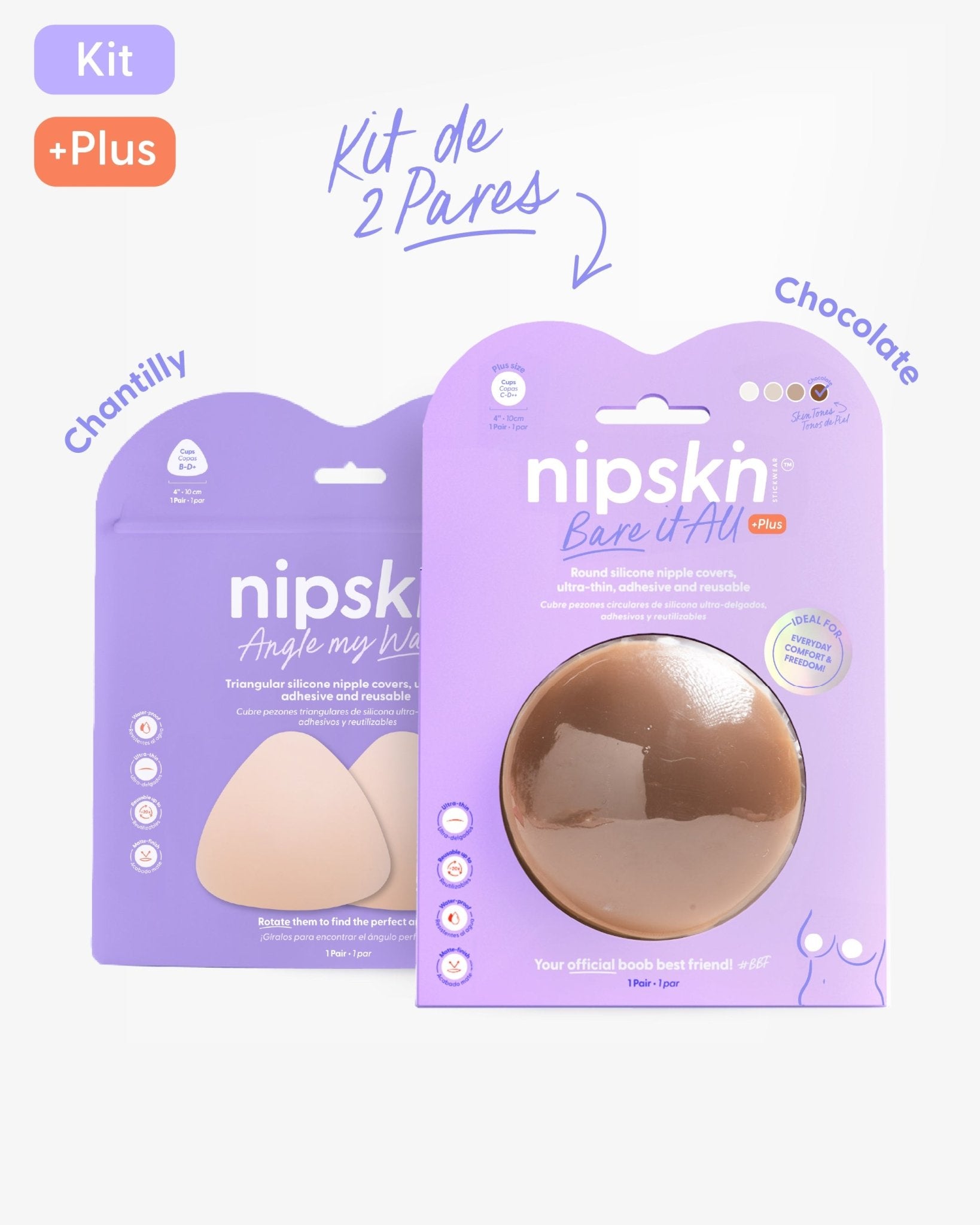 Kit Básico x2 Cubre Pezones Adhesivos Nipskin® - Nipskin CR