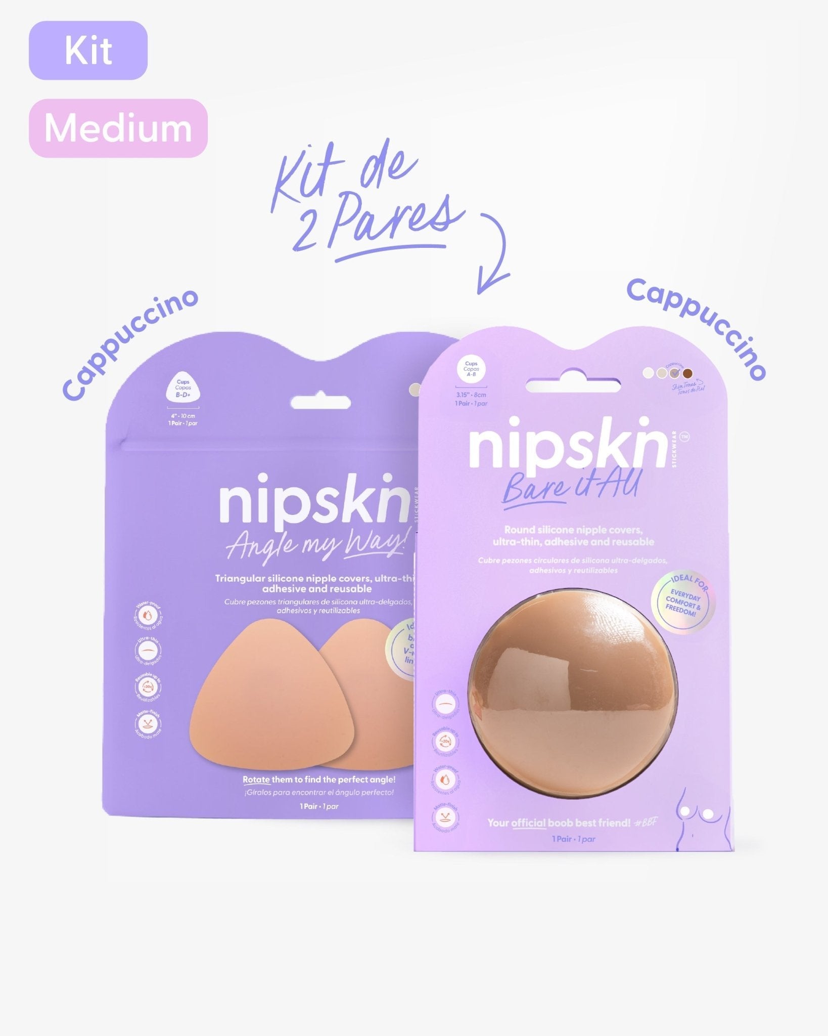 Kit Básico x2 Cubre Pezones Adhesivos Nipskin® - Nipskin CR