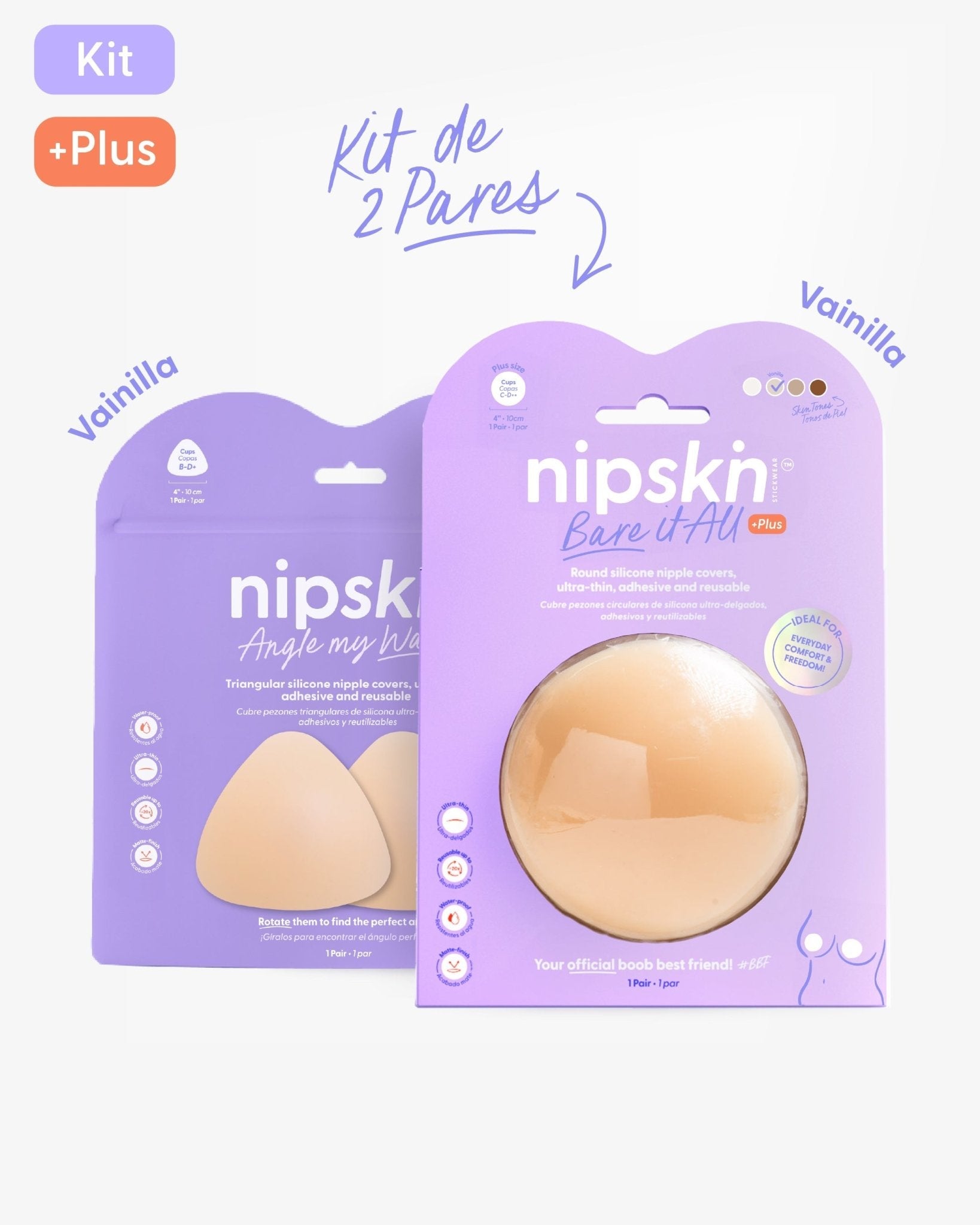 Cubrepezones de Silicona - Nipskin®