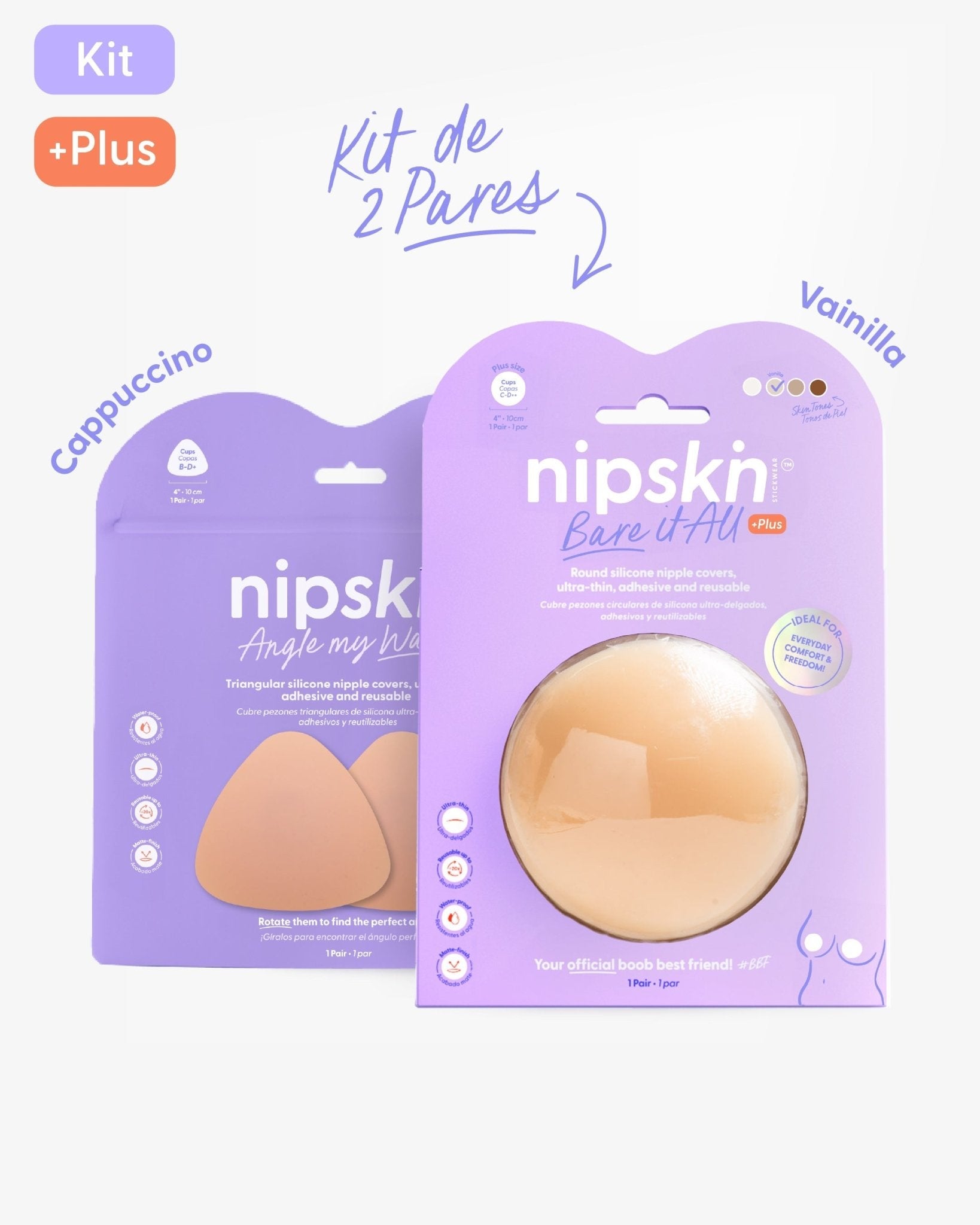 Cubrepezones de Silicona - Nipskin®