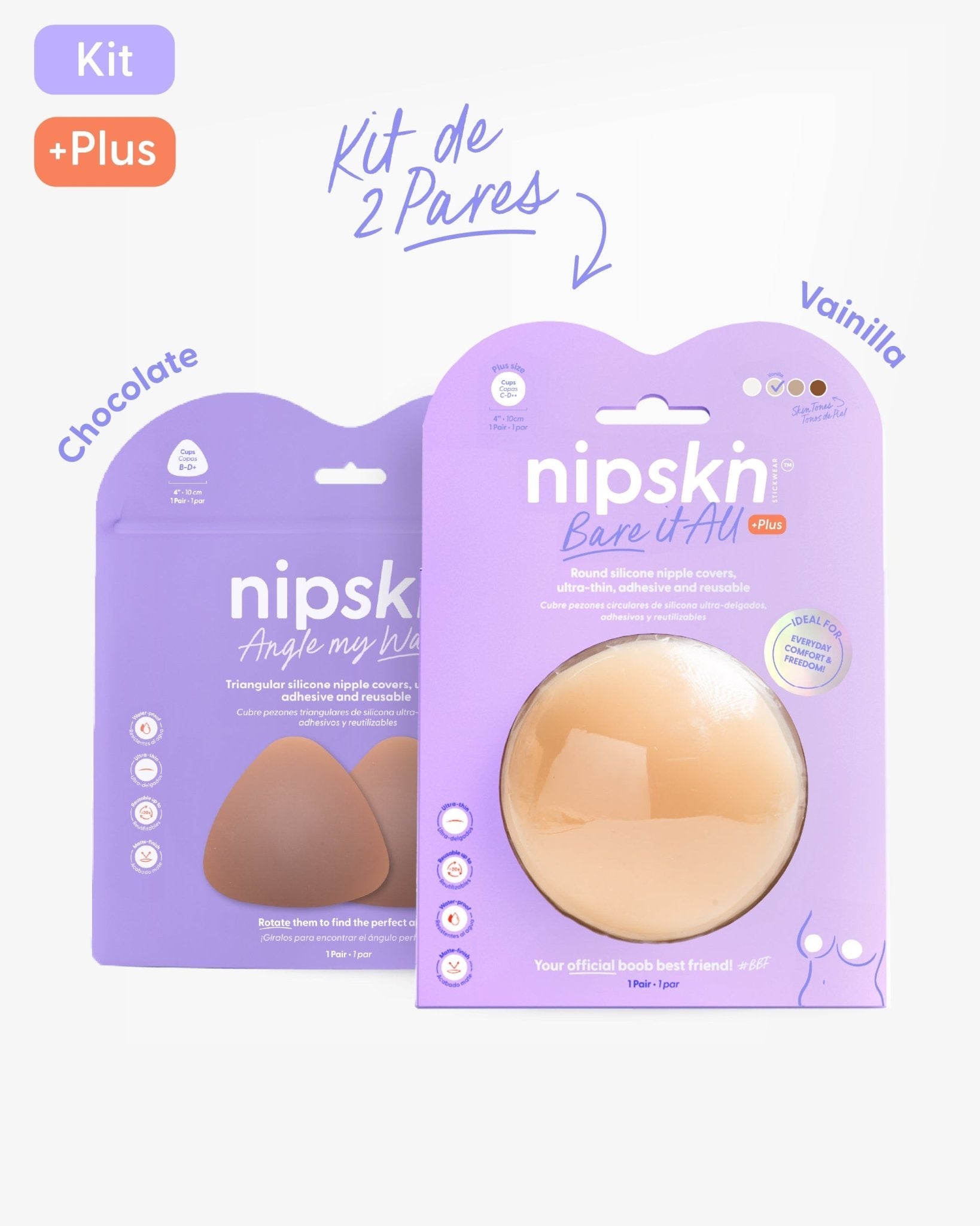 Cubrepezones de Silicona - Nipskin®