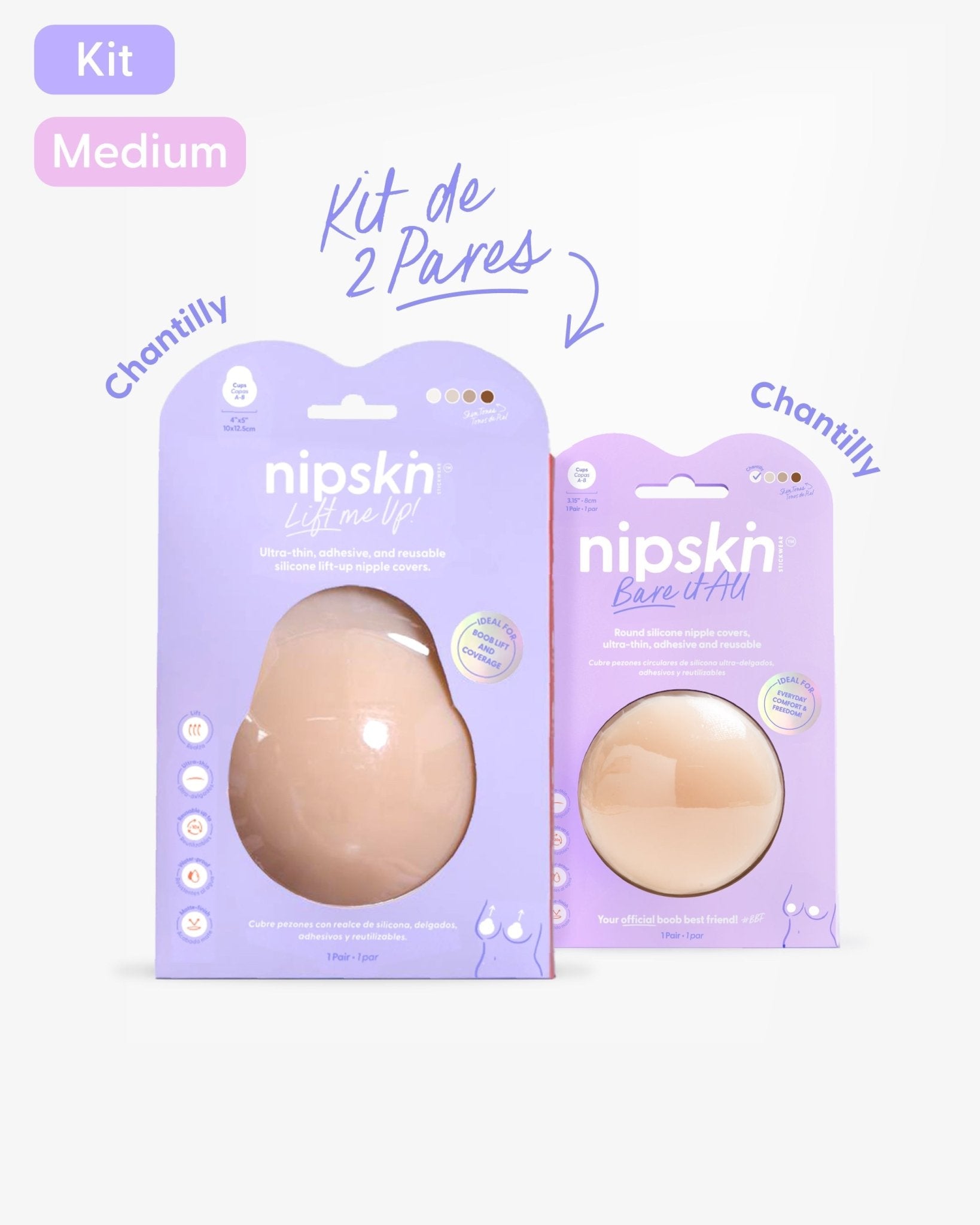 KIT Best Kept Secrets - Lift Me Up + Bare it All - Nipskin CR