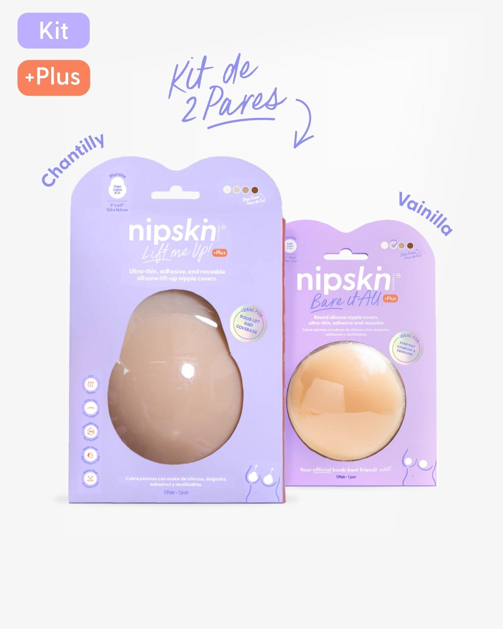 KIT Best Kept Secrets - Lift Me Up + Bare it All - Nipskin CR