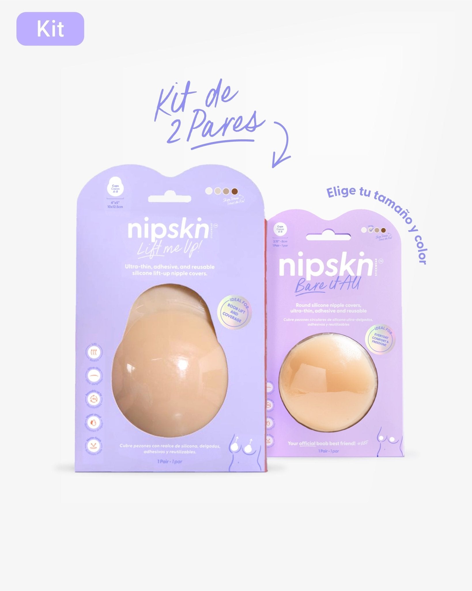 KIT Best Kept Secrets - Lift Me Up + Bare it All - Nipskin CR