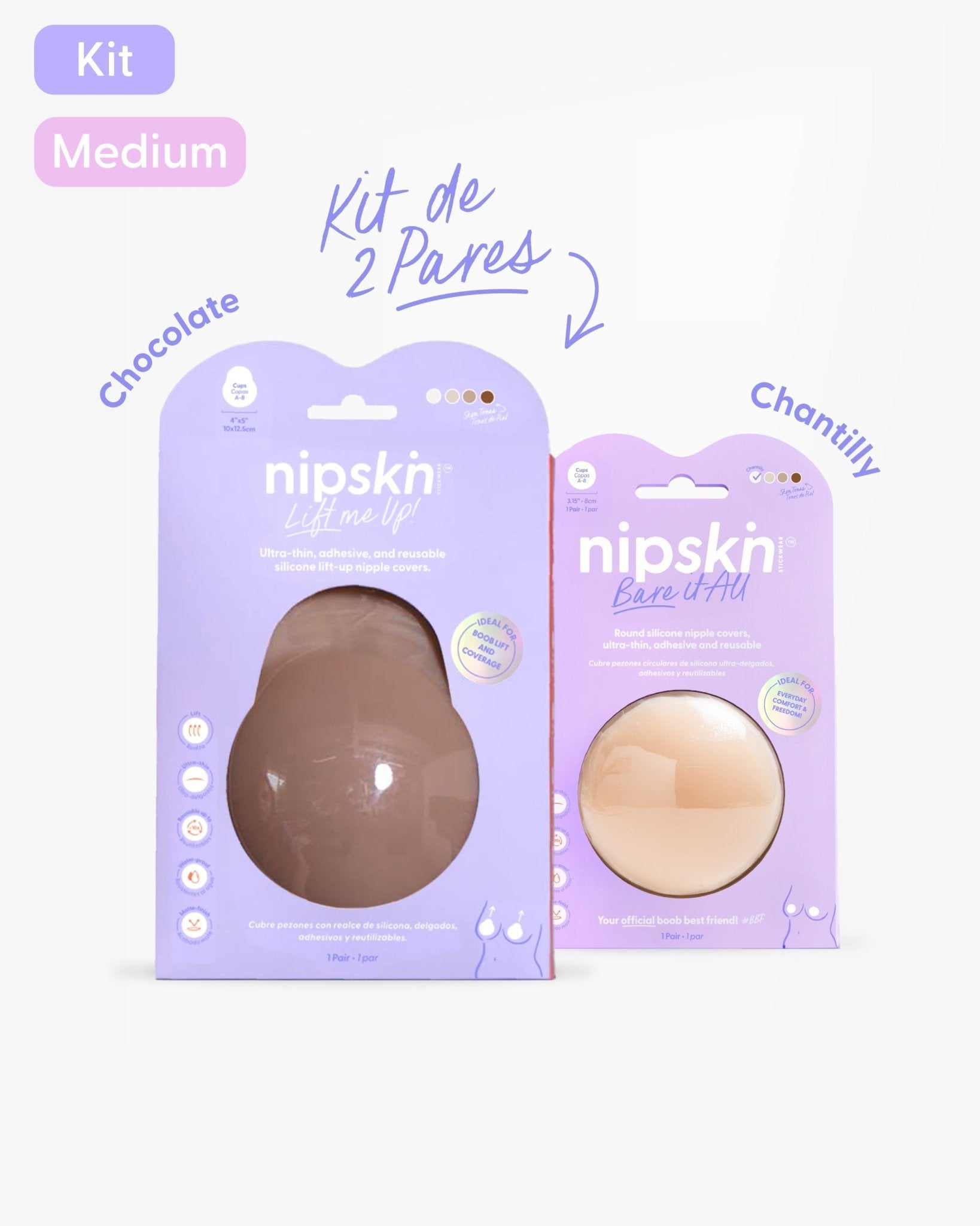 KIT Best Kept Secrets - Lift Me Up + Bare it All - Nipskin CR