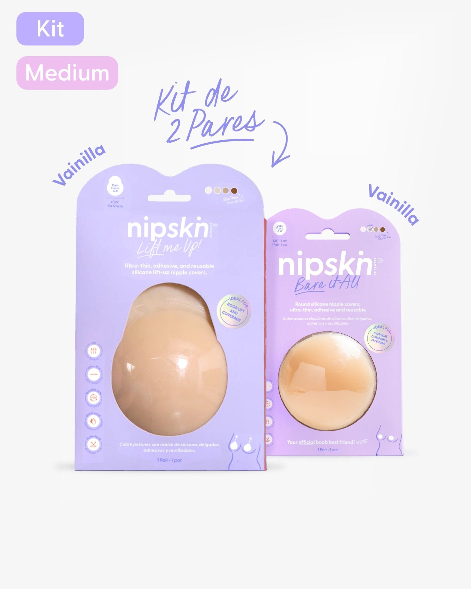 KIT Best Kept Secrets - Lift Me Up + Bare it All - Nipskin CR