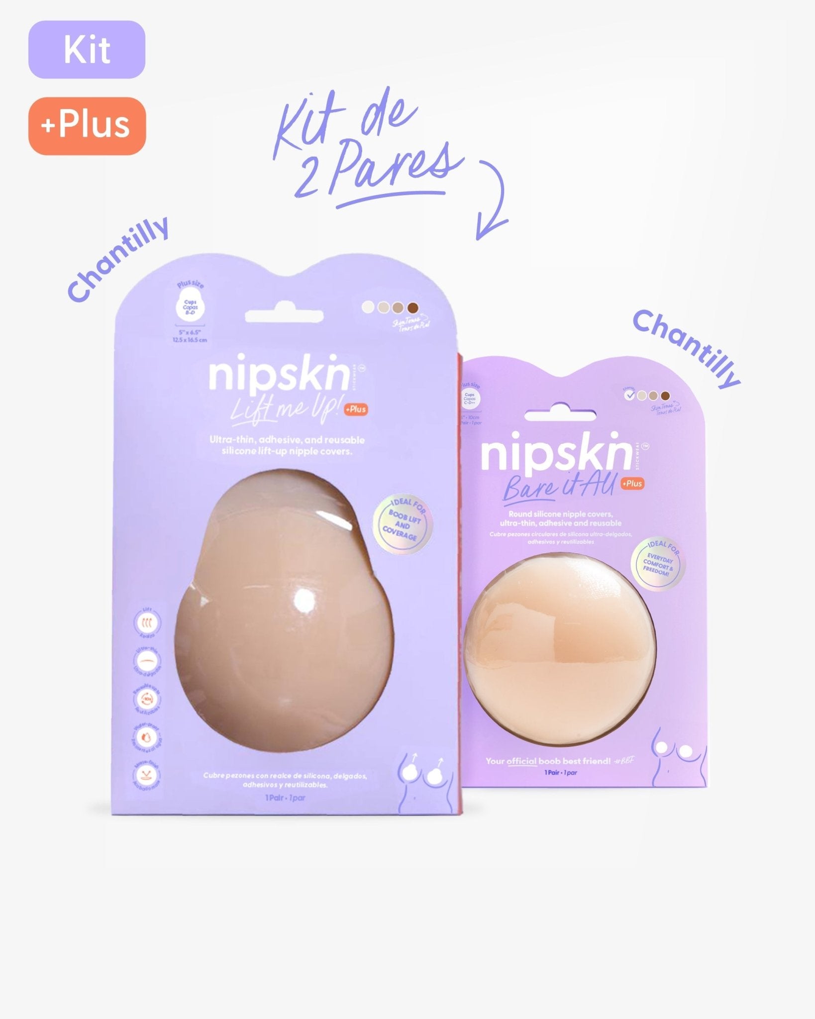 KIT Best Kept Secrets - Lift Me Up + Bare it All - Nipskin CR