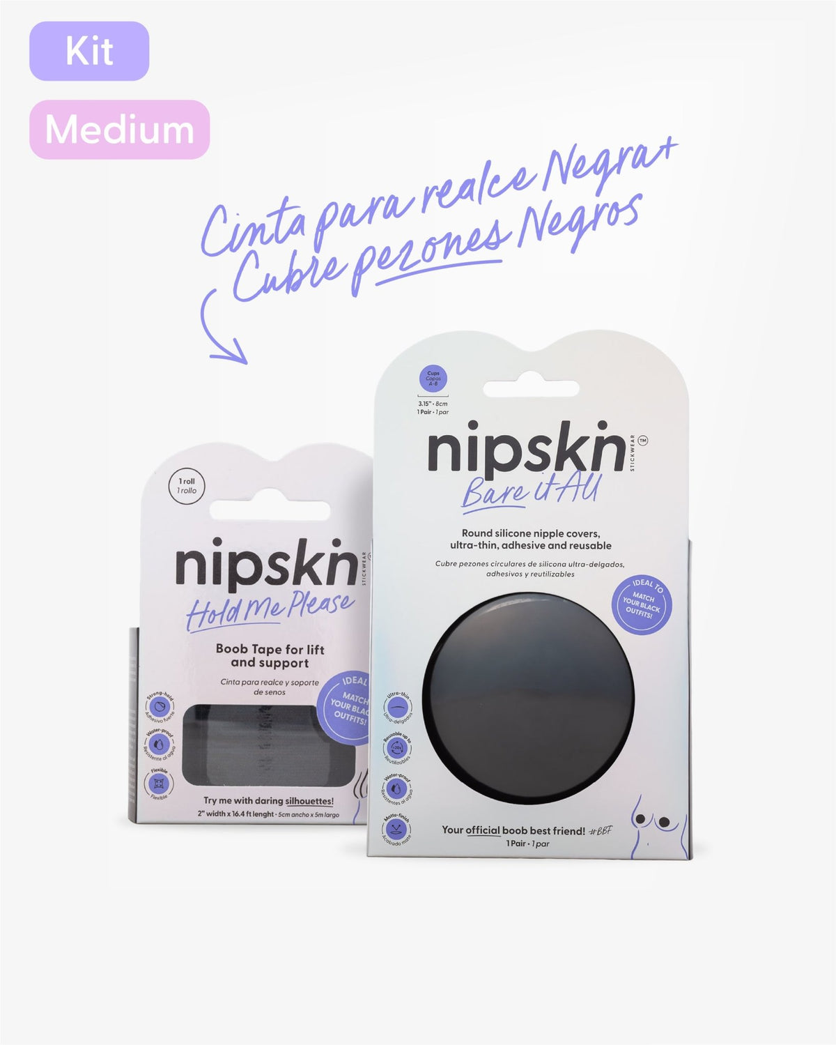 KIT Bra - blem Solved Black Edition - Nipskin CR