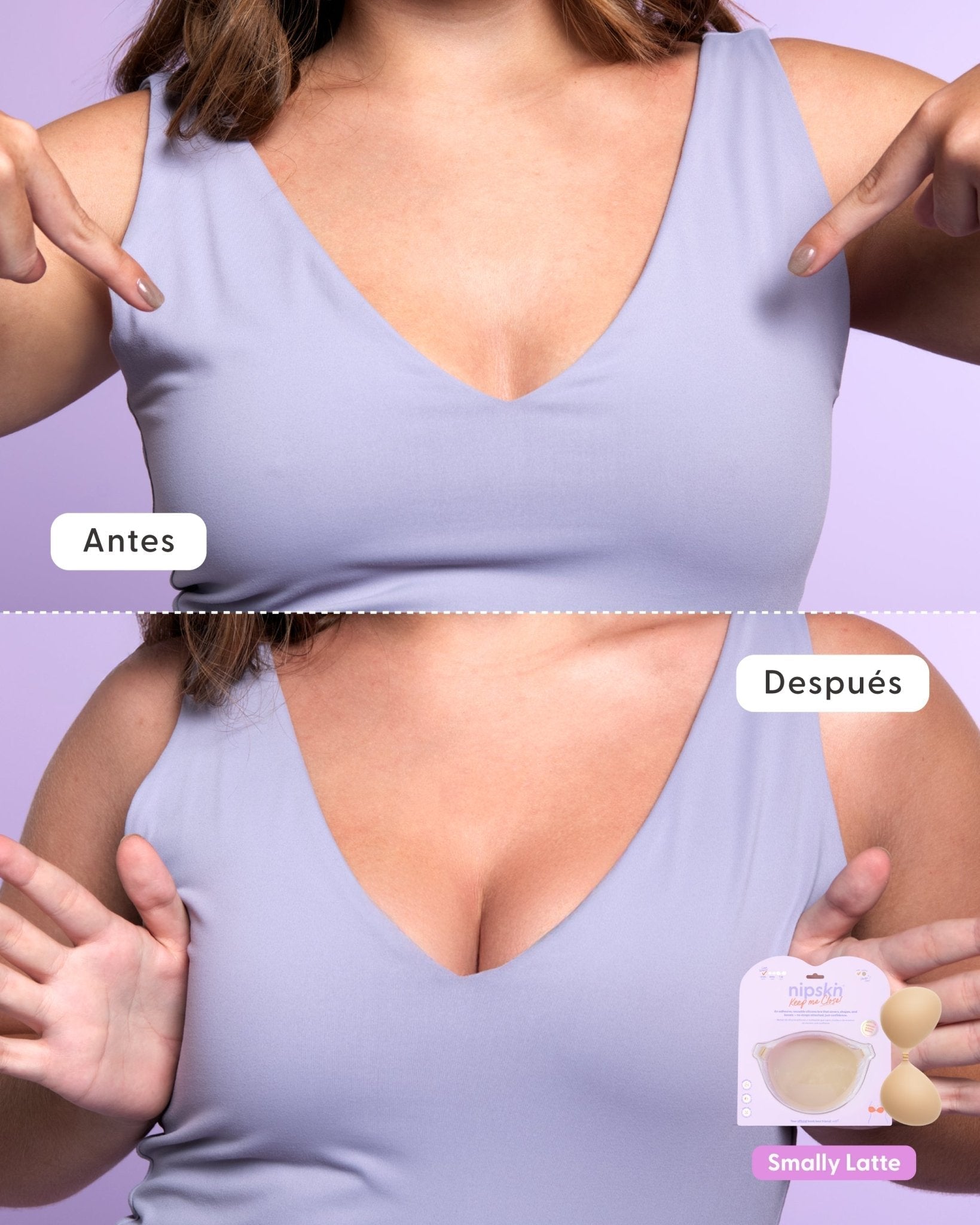 Kit Brasier Adhesivo + Cubre Pezón de Silicona (Talla PLUS) - Nipskin® - Nipskin CR