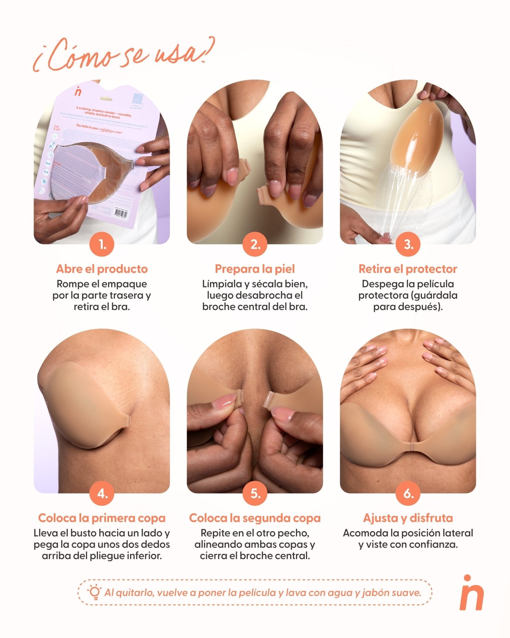 Kit Brasier Adhesivo de Silicona, Keep Me Close + Cinta Doble Faz - Nipskin® - Nipskin CR