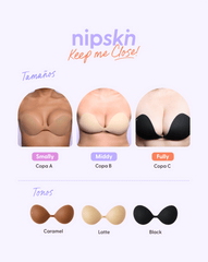 Kit Brasier Adhesivo de Silicona, Keep Me Close + Cinta Doble Faz - Nipskin® - Nipskin CR