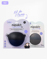 Kit Brasier Adhesivo Negro+ Cubre Pezón de Silicona Negro - Nipskin® - Nipskin CR
