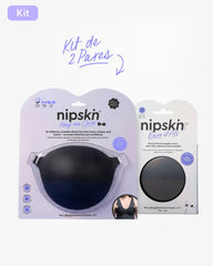 Kit Brasier Adhesivo Negro+ Cubre Pezón de Silicona Negro - Nipskin® - Nipskin CR