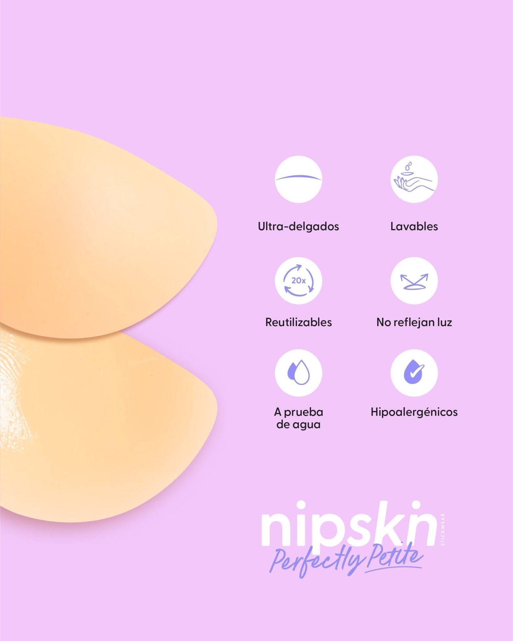 Kit Cubre pezones Sin Adhesivo + Cubre pezones Senos Pequeños | Nipskin® - Nipskin CR