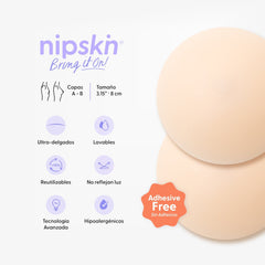 Kit Cubrepezones Pareja: Anti - Roce (Él) + Sin Adhesivo (Ella) - Nipskin® - Nipskin CR